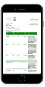 Online lab results by text